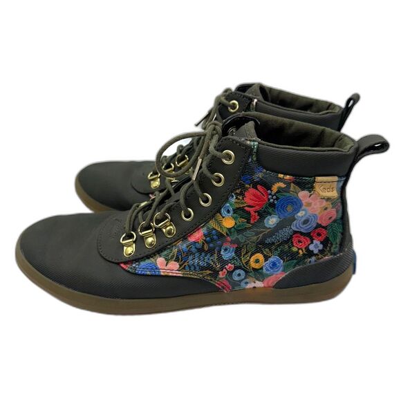 Keds x Rifle Paper Co Green Garden Party Scout Boot 7.5 - Picture 6 of 9